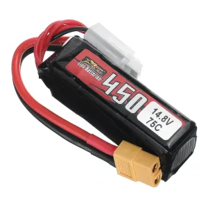 ZOP Power 14.8V 450mAh 75C 4S LiPo Battery With XT60 Plug for RC Drone