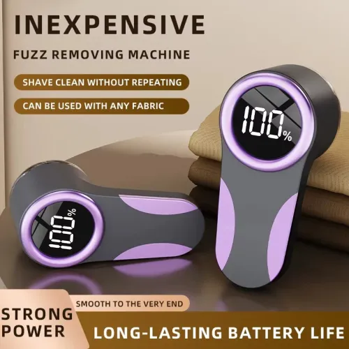 Tevorex Smart Digital Display Lint Remover 6 Blades Fabric Shaver Type-C Fast Charging Electric Clothes Defuzzer for Sweaters Clothes