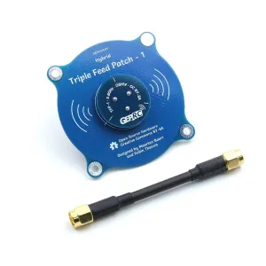 GEPRC Triple Feed Patch-1 5.8GHz 9.4DBi CP FPV Antenna PR-SMA Male/SMA Male for Fatshark Skyzone Eachine FPV Goggles RC Drone