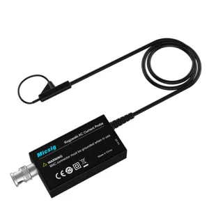 Micsig RCP60XS/RCP300XS/RCP600XS/RCP1200XS/RCP3000XS/RCP6000XS Oscilloscope Probes Rogowski Current Probe 2Hz-30MHz Up to 6000Apk High Accuracy 2%