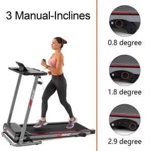 USA Direct FYJK1608-2 Home Office Desk Treadmill - 2.5HP Quiet Motor | 1-12km/h Running & Walking | Installation-Free | Remote Control | Folding Handle | Smart LEDisplay | Max 120kg User Weight