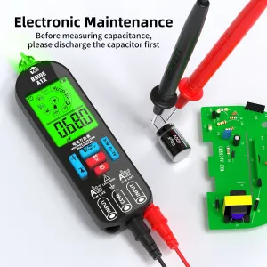 BSIDE A1X Digital Multimeter Advanced Display USB Charging Non-Contact Voltage Detection Portable Test Meter with Auto Ranging