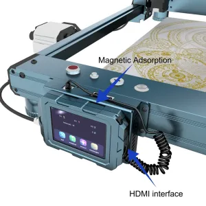 EU/US DirectLONGER Laser B1 Touchscreen Upgrade Kit 3.5 Inch Capacitive Touch Screen High Compatibility Easy Installation Laser Engraver Accessory Intuitive UI