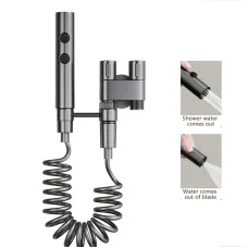 Stainless Steel Toilet Spray Gun Set with Adjustable Modes Spring-Loaded Hose and 360 Support Bathroom Bidet Sprayer for Hygiene Cleaning for Shower Diapers