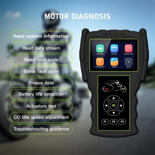 JDiag M100 Pro Motorcycle Diagnostic Scanner OBD2 Fault Diagnostic Tool Motorbike Code Reader For BMW/Kawasaki/Yamaha/Suzuki/KTM