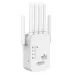 1200Mbps Wireless WiFi Repeater Dual Band WIFI Extender Booster 2.4G/5G Network Amplifier with 6 Antennas 360 Full Coverage Signal for Small Office
