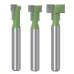 6mm 1/4" Shank T-Track Slotting & T-Slot Keyhole Cutter Router Bit Steel Handle 5/16" 3/8'' & 1/2'' Length Cutter For Wood