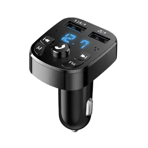 Dual USB Car MP3 Player Fast Charger FM bluetooth Receiver Compatible 5.0 FM Transmitter USB Flash Drive Plug Car Kit