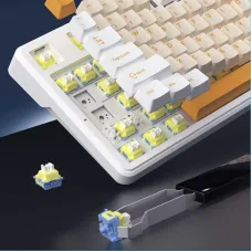 AJAZZ AK870 V2 Tri-mode Mechanical Keyboard 75% RGB Hot-Swaddable Gasket Structure 10000mAh Battery Wireless Gaming Keyboard