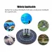 Color RGB Light Solar Fountain Swimming Pool Landscape Automatic Boat Bilge Pump 360 Degree Rotating Nozzle 9V/4W Floating Waterfall Fountain Bird Bath Outdoor Decoration Portable