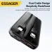 ESSAGER ES-D023 22.5W 37/74Wh 10000/20000mAh Digital Display Power Bank with 2 Integrated Cables External Battery Power Supply with 2 Inputs & 4 Outputs Support PD QC2.0/3.0 SCP FCP PPS AFC Fast Charging for iPhone 16 15 14 Pro Max for Huawei for SAMS
