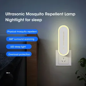 Ultrasonic Mosquito Repellent TS-17 Eco-Friendly Pest Control LED Night Light Power Less Than 1W Compact Design for Home with EU US Plug Options
