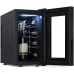 NEEDONE 23L 8-Bottle Wine Fridge Freestanding Thermoelectric Wine Cooler Black