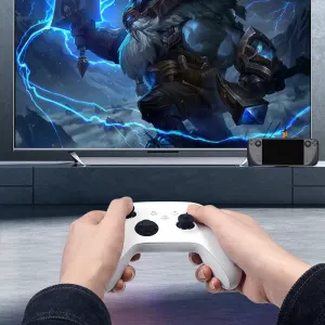 Hagibis HB09Pro SteamDeck Docking Station Dock Holder OLED Hub with USB3.0*2 / 4K60Hz HD / PD100W / Gigabit Ethernet / TF Card Reader Fast Charging Base Handheld Game Console Accessories