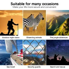 IPRee R11 Night Vision Monocular,10X Zoom, QHPhoto and Video Night Portable Vision 800m Visible Distance, Support Adult Helmet For Camping, Bird watching, Hunting