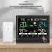 Wireless Weather Station Touchscreen Display Indoor Outdoor Temperature Humidity Forecast Moon Phase Comfort Level with Sensor