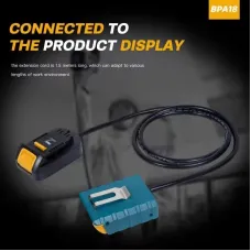 1.5m EU Plug Battery Extension Cord Tool Suitable for Makita for DeWalt 18V Lithium Batteries