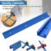 Aluminum Alloy T-Track 400mm Blue with Self Tapping Screws M8 Handles M8/M6 T-Track Sliding Nuts for Woodworking Workbench Saw