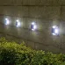 4Pcs 8*LEDs Solar Ground Light Waterproof Solar Light Warm Light Solar Garden Lamp Outdoor Courtyards Driveway Marker Light