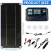 High Efficiency 600W Solar Panel Charger Monocrystalline Silicon Portable Kit 100A Charge Controller Extension Cable Battery Clip for RV Outdoor Camping Green Energy