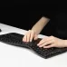 Delux GM909 Ergonomic Keyboard 2.4G Wireless/bluetooth 112 Keys Rechargeable Full Size with Scissor Switch Palm Rest for Windows/Mac