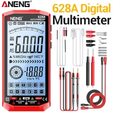 ANENG 628A Multimeter Tester 6000 Count True RMS Digital Rechargeable AC DC Voltage Current Capacitance Resistance NCV Auto-ranging High Definition Screen Adjustable