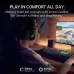 Oneodio EKSA MaKo BT Gaming Headset 2.4GHz Wireless Bluetooth Headphones RGB Light 50mm Drivers 3D Stereo Sorround Audio High-Definition Voice Calls 80H Playtime Support Wired Connection Low Gaming Latency Over-Ear Headphones