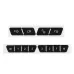 Matte Black Button Repair Decals Car Stickers For Mercedes-Benz GLK350 C Class CLS C218 SLK W172  W204 W212 W218 W207