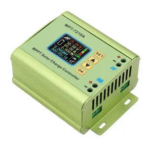 JUNTEK MPT-7210A Solar Battery Charger MPPT Controller Digital Control Boost Voltage Module High Conversion Efficiency Durable ABS Material 12-60V Input 15-90V Output Power Saving Eco-Friendly