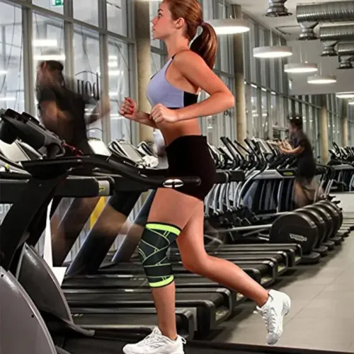 AOLIKEProfessional Sports Knee Support Nylon Elastic Breathable Soft Bandage Knee Brace for Basketball Tennis Cycling