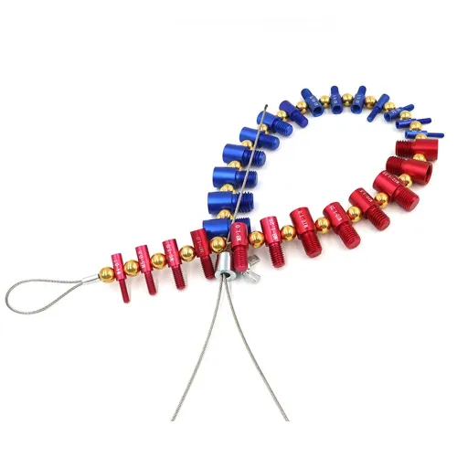 26PCS Nut and Bolt Thread Checker Detachable Nut and Bolt Size Gauge Thread Gauge Suitable for Detecting Fixed Bolts or Threaded Holes in Enclosed Areas