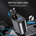 Retractable Car Charger 60W 4 in 1 Super Fast Charge Car Phone Charger Retractable Cables with 2 USB Ports Car Charger Adapter for iPhone 15/14/13/12 Pro Max