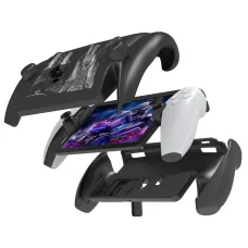 Black Myth: WuKong JYS-P5188 Full Coverage TPU Protective Case with Detachable Face Cover Built-in Stand for PS5 Portal Gamepad Black Myth WuKong