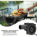 9733 Blower Fan 12V 1.80A High Air Volume Turbine Adjustable Speed Control Compact Design for BBQ Camping Firewood Stove Charcoal Starter Outdoor Cooking Fan