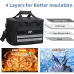 IPRee Large-Capacity Outdoor Picnic Bag Handheld&Crossbody Multi-Layers Travel Thermal Bag Two-way Zipper Portable Outdoor Insulation Bag