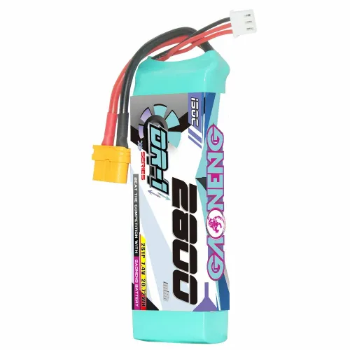Gaoneng 7.4V 2800mAh 150C 2S Lipo Battery XT60 PLUG/T PLUG for 1/12 1/14 1/16 RC Cars