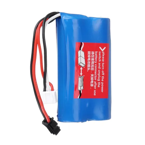 Wltoys 1165 RC 3.7V 1200mAh 3C JST Male Plug Li-ion Battery for 124301 1/12 Car Vehicles Model