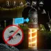 3 in 1 Camping Lantern USB Rechargeable Camping Light 1500mAh High Power Mosquito Lamp IP44 Waterproof with Triangle Bracket Telescoping Tripod Outdoor Light for Outdoor Camping