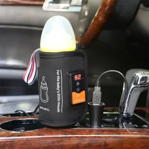 Baby Bottle Warmers USB Heating Portable Insulated Bag Temperature Adjustable Milk Warmer for Outdoor Camping in Vehicles