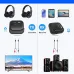 Bluetooth 5.2 Receiver Transmitter 2 in 1 RX TX Mode Low Latency LED Display Dual Device Pairing 300mAh Battery for Car Music Hands Free Calls