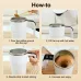 380ML Smart Magnetic Stirring Cup w/LCD & Temperature Detection Self-stirring Coffee Mug Magnetic Stirring Cup Rechargeable Automatic Mixing Cup for Coffee Tea Hot Chocolate