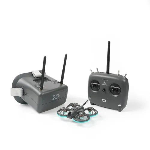 Sub250 Whoopfly16 Analog RTF Combo 1.6 Inch 1S Whoop FPV Racing Drone ELRS with Radio Transmitter Remote Controller FPV Goggles