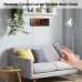 AGSIVO 13 Inch Digital Wall Clock Large LED Display with Remote Control / Automatic Brightness / Indoor Temperature / Date / Week / 12/24H For Home Office Classroom