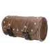 Leather Motorcycle Front Fork Tool bag For Harley/Softail/Sportster/Dyna Brown