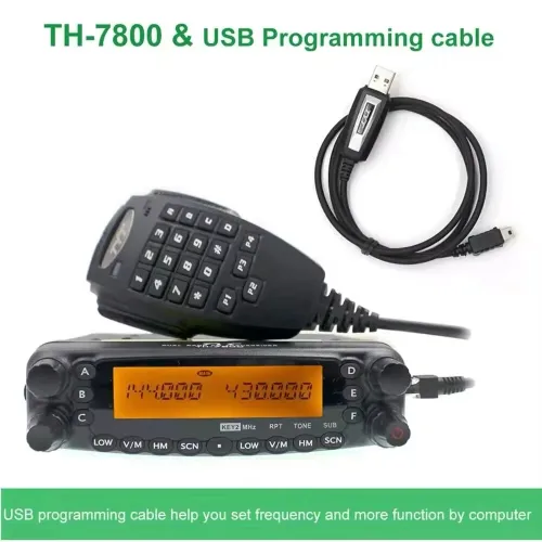 TYT TH-7800 Mobile Car Radio 50W Dual Band Amateur FM Transceiver Repeater Station Wireless Communication TH7800 Walkie Talkie