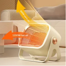 Tevorex 1200W Mini Smart PTC Ceramic Heater, IPX4 Waterproof, Energy-Saving Space Heater with Overheat Protection for Home & Office