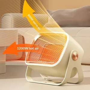 Tevorex 1200W Mini Smart PTC Ceramic Heater, IPX4 Waterproof, Energy-Saving Space Heater with Overheat Protection for Home & Office