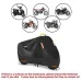 210D Motorcycle Cover Rainproof Sunscreen Anti-UV Motorbike Cover Thickened Oxford Cloth Dust Cover Built-In Anti-Theft Buckle