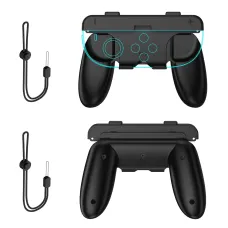 JYS JYS-NS2276 Switch2 Detachable 2-in-1 Joy-Con Grip Ergonomic Dual Hand Mode Tool-Free SL/SR Access Wrist Strap Portable Gaming Controller Grip Game Accessory