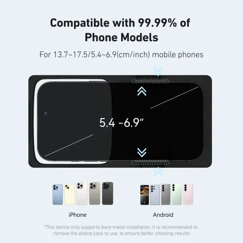 TELESIN Diving Waterproof Phone Camera Shoot Hand Grip Phone Case Holder Shooting Aid Remote Control Handle for Smart Phone